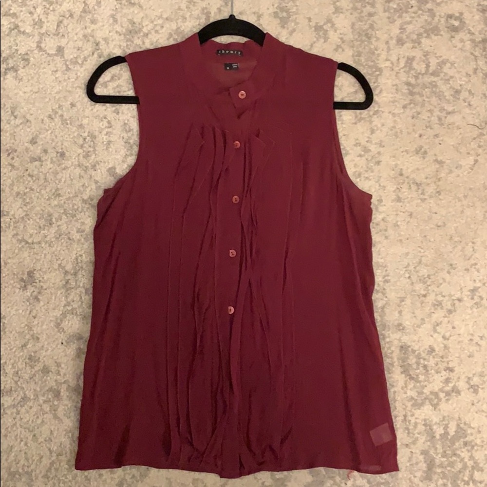 Theory Button Up Blouse